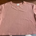 Francesca's Blue Rain Pink Crop Top Photo 0