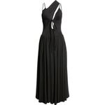 Harbison Moonbeam Cutout‎ Jersey Maxi Dress Women's Medium Black Sleeveless NWOT Photo 9