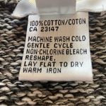 Talbots Chunky Knit Gray White Full Zip Vest Size Medium Photo 6