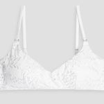 Seafolly [ Australia] White Eyelet Embroidered Costa Bella Bikini Top NWT US 10 Photo 1