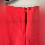 Covington  Sheath Dress Womans Sz 6 Pockets Ruffle cap sleeves Draw String Orange Photo 4