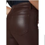 joe's jeans The Charlie High-Rise Coated Skinny Jeans Dark Cocoa Sz 28 NWT Ankle Photo 4