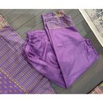 DULL PURPLE PRINTED 3PC SALWAR KAMEEZ DUPATTA SUIT EMB LADIES Size L Photo 5