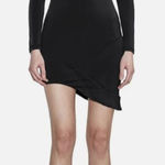 Cushnie et Ochs Nevaeh Scuba Asymmetrical Sheath Dress Women's 2 Black Photo 0