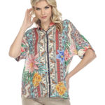 Johnny Was  Clover Button Down Shirt In Multi size small Photo 0