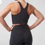 Athleta  | Black Conscious Crop Powervita Racerback Workout Sports Bra, XS Photo 1