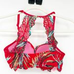 Victoria's Secret VS PINK Date Racerback Padded Underwire Push Up Bra 32C Red Photo 7