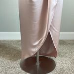 XScape  Satin Sleeveless Tulip Long Column Evening Gown Pink Size 8 Formal Dress Photo 7