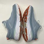 Hoka  Bondi 7 Women's Sneakers Light Blue Fog Glass Orange Size 8 Shoes Athletic Photo 13