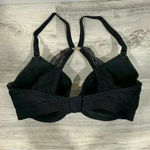 Lively Black Wired Bra Convertible Straps Elastic Band Lace Detailing Size 34DD Photo 2