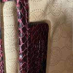 Michael Kors  Riley Large Python Embossed Satchel Bag Merlot Photo 12