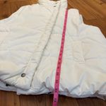 Blu Pepper  Asymmetrical Zip Women’s Puffer Vest Jacket Size Large Cream White Photo 4
