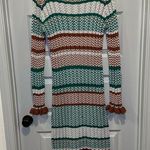 Rebdolls NWT  Green/Brown/White  Striped Knit Sweater Dress size 3X Photo 0