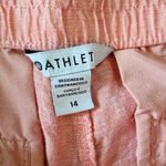 Athleta  Retreat Coral Pink Linen Jogger Pants Plus Zise 14 Photo 4