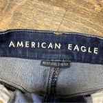 American Eagle Next Level Stretch Curvy Hi Rise Shortie Jean Shorts Sz 4 Distres Photo 3