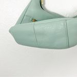 Stone Mountain Green Soft Leather Adjustable Strap Zipper Closure Shoulder Bag Photo 7