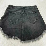 Free People Maverick Black Distressed Denim Skirt size 30 Photo 4