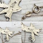 Vintage Signed Sterling Eagle Pendant Necklace Photo 7