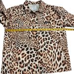 RVCA Elemental Coaches Jacket Womens Size L Leopard Animal Print Water Resistant Photo 6