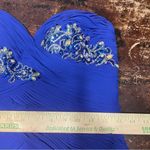 Alyce Paris  Royal Blue Prom‎ Pageant Formal Beaded Rhinestone Cape Dress 4 Photo 6