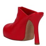 Bottega Veneta “The Bold” Mule Heels Red Stretch Leather Size 38 (US 7.5–8) NIB Photo 1