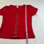 Love Streak Vintage Y2K 90s  Red Crop Top Corset Photo 2