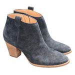 Madewell  Billie Boot Black Suede Leather Upper Ankle Booties Womens 8.5 Heels Photo 0