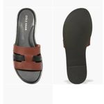 Cole Haan NEW Flynn Fisherman Slide Sandal DARK CUOIO/ BLACK LEATHER, Size 7.5B Photo 1