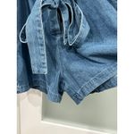 VICI NEW  Denim Chambray Puff Sleeve Belted Romper Extra Small Photo 9