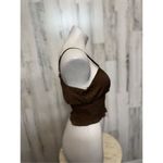 Active USA brown crop top Photo 4