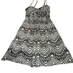 American Rag  Black and White Geometric Mini Dress Photo 1