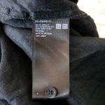 Uniqlo Shirt Womens XS Relaxed Black 100% Linen Skipper Collar Popover ¾ Sleeve Photo 9