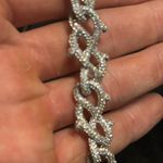 Noctra Crown of Thorns Bracelet | Iced Out Silver & Gold Sizes 7–20 Inch Photo 3