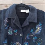 Napa Valley Blue Embroidered Cardigan Jacket Size M Size M Photo 1