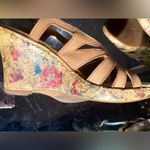 Born concept EUC B.O.C. Womens Size:7 Brown Cork Wedge Strappy Slingback Sandals Photo 8