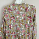 Sapphire Tunic Top Beaded Floral Pakistan Gray Long Sleeve Drawstring Cotton Med Photo 4