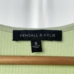 Kendall + Kylie Kendall & Kylie Ribbed Short Sleeve Bodycon Mini Dress in Mint Green Size Small Photo 3