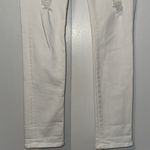CAbi High Rise Slim Jeans Distressed Stretch Denim White Women’s 0 Photo 5