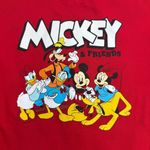 Disney Micky and Friends Women's Red Pullover Sweatshirt M Med Medium 7-9 Crew Photo 5