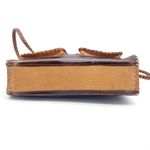 Vintage Tooled Leather Purse Made in Syria Brown Shoulder Bag Western Boho Photo 7