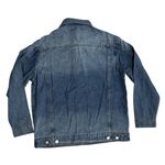 Sincerely Jules  Striped Jean Jacket in Blue, Size M Photo 2