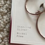 NEW A New Day Sterling Silver Hoop Earrings Two Pack *Minor tarnishing NIB Photo 2