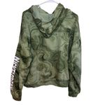 Vintage Nickelodeon Women's Pullover Long Sleeve Hoodie Fleece Lined Size M Green Size M Photo 1