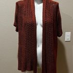 Dress Barn  orange open knit cardigan Photo 0