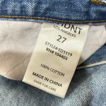 Evidnt Los Angeles Denim Skirt Womens 27 Blue Distressed Raw Hem Jean Skirt Photo 11