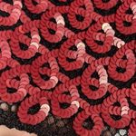 Sachin + Babi  shirt sequins tank top mesh‎ black and red Photo 4