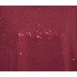 Quacker Factory  Womens Plus 3X Maroon Sequin Tunic Thin Knit Shirt Party Holiday Photo 2