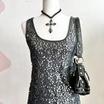 Old Navy  Sequin Tank Top Y2K Sparkly Festival Party Retro Clubwear Large‎ Photo 0
