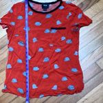 Anthropologie Maeve  Printmaker Hat novelty top size 4 Photo 8