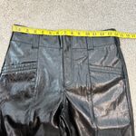 Free People Free People Star Crossed Lovers Faux Leather Straight Leg Pants Black 0 Photo 8